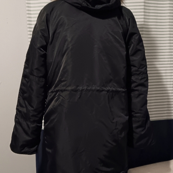 J. Crew Blue and Brown Parka Jacket with Faux Fur Hood - Picture 6 of 9